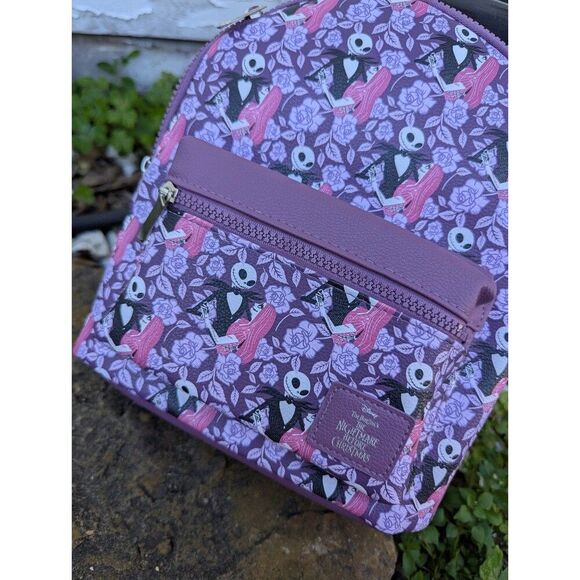 Mini Backpack  NBC Nightmare Before Christmas. Pink and purple Brand new BNWT main image 9